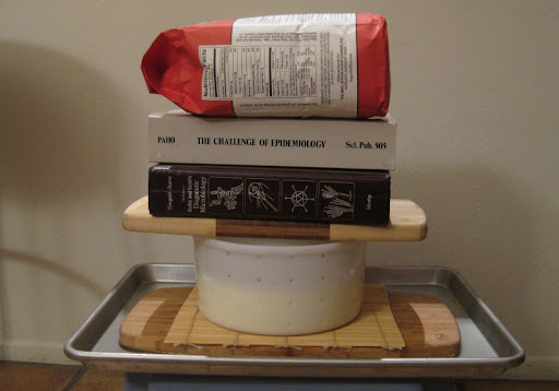 Improvised Cheese Press