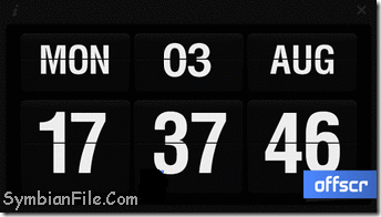 OffScreen Flip Clock Touch