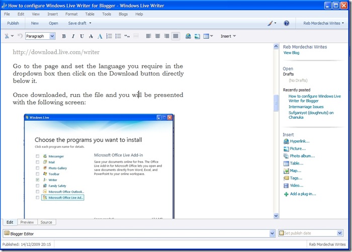 Windows Live Writer page2
