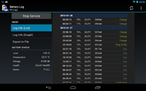 Battery Log