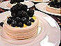 Meringue Pavlovas with Lemon Curd, Blueberries & Blackberries