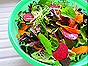 Mixed Greens with Beets, Carrots & Pickled Red Onions