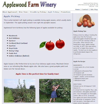 Applewood Farm Winery, Ontario