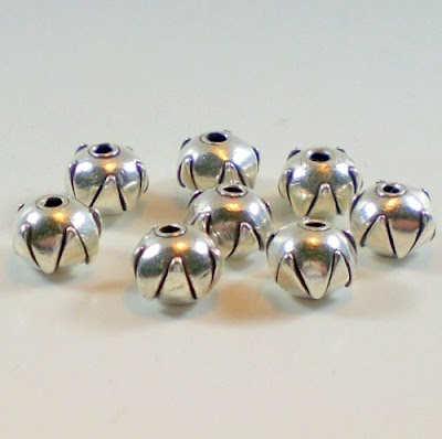 Overlapped Sterling Silver Spacer Beads from Royal Metals