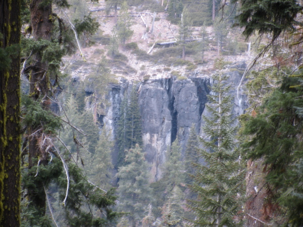 Steep cliff edges around the edge of the valley.