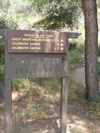 Trail sign for some drier hiking for the more sensible.