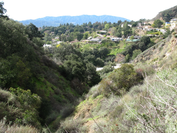 The neighborhood from the first canyon along.