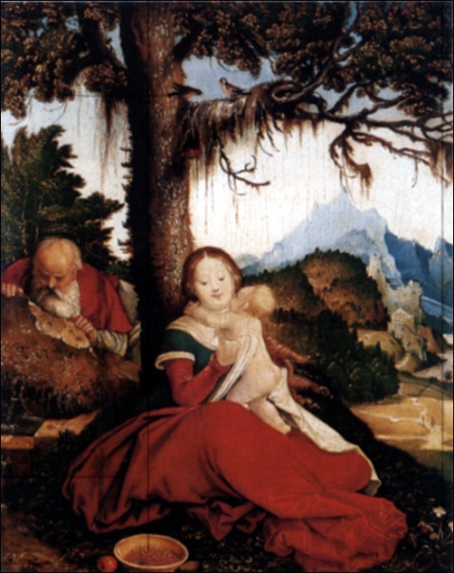 Hans Baldung Grien, Sainte famille, 1514