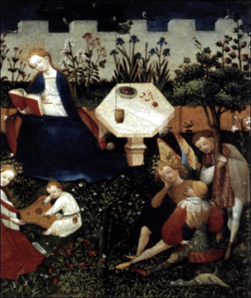 Maître Bohème, Marie dans le jardin du paradis, 1410