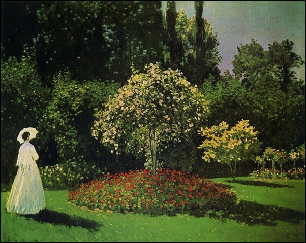 Claude Monet, Dame au jardin