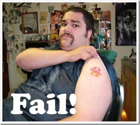Funny tattoo fail | Man with