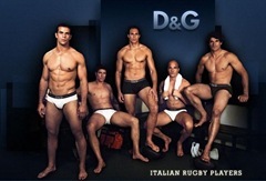 D&G - Rugby Players - nude male model