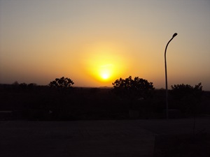 वर्धा में सूर्योदय (१४ अप्रैल,२०१०)