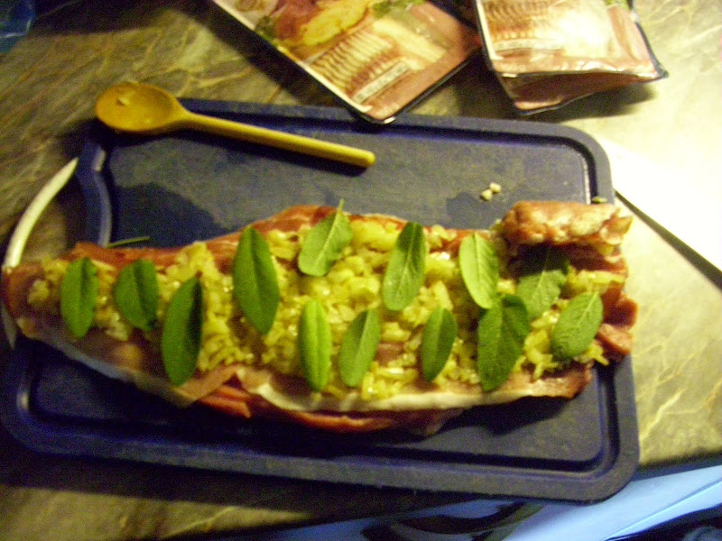 [Gewickeltes &amp; Gerolltes-Sonntag]Schweinefilet gefüllt mit rohem ...