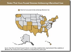 States That Have Passed Afterschool Care