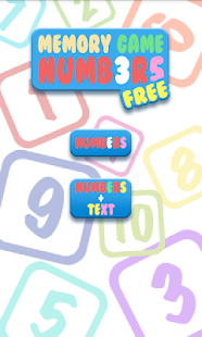 Memory Game - Numbers! FREE Screenshots 0