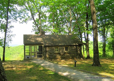 Stone cabin in state park