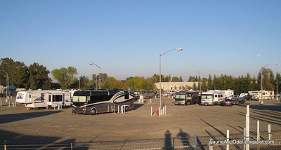 Nothin' fancy at this RV park - just a few acres of gravel and good electricity!