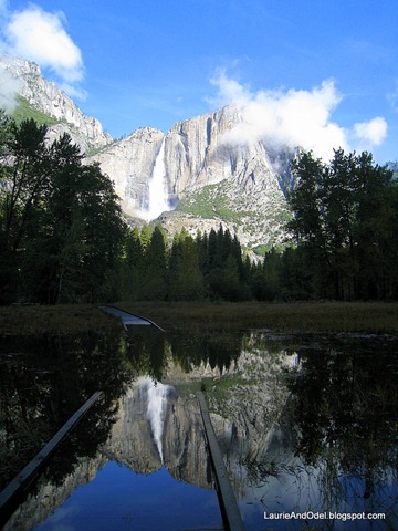 Reflection of Yosemite Falls