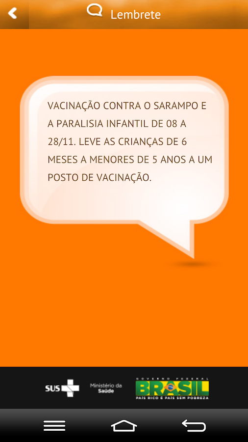   Vacinação em Dia: captura de tela 