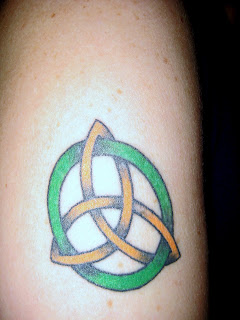 Traditional celtic arm tattoo, photos and image