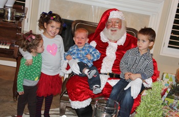 kids with santa on cmas eve (1 of 1)