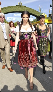 Kim Kardashian in Munich at Oktoberfest hottest cleavage 7