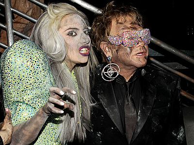 Presentacion Lady gaga & Elton John Premios Grammys 2010