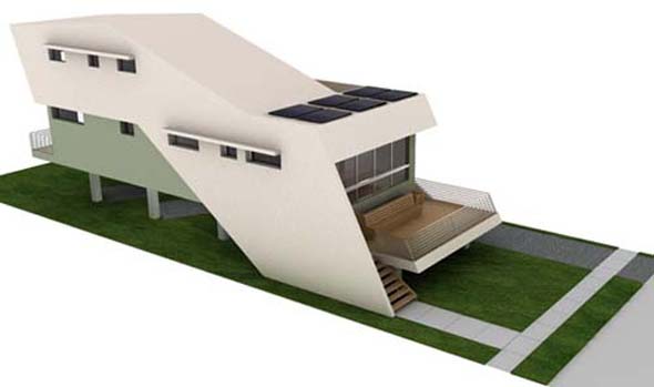 modern residential 3d model house