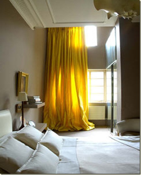 Design-crisis yellow drapes
