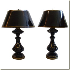 black opaline lamps