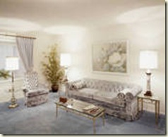 1970 formal living room