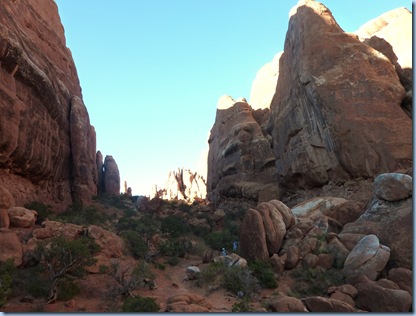 Arches Nat'l Park Fiery Furnace from bottom 5