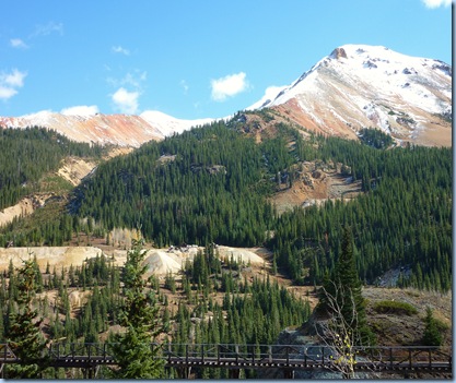 Colorado San Juan Skyway Red Mountains with Mines