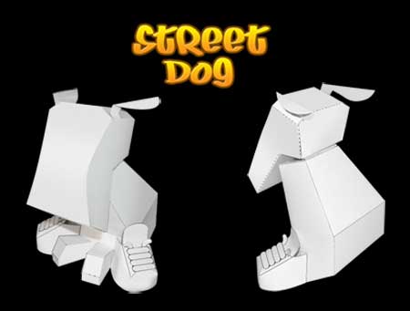Street Dog Papercraft