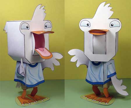 Shock Duck Papercraft