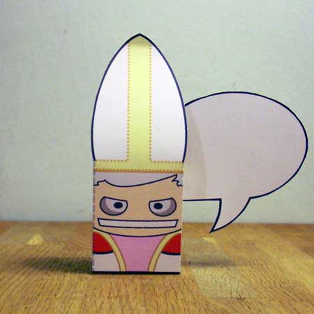 Pope Benedict XVI Paper Toy