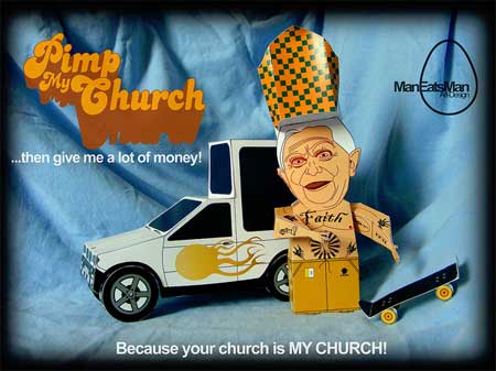 Pimped Out Popemobile & Pope Benedict XVI Papercraft
