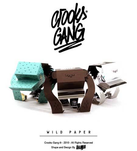 Crooks Gang Paper Toy Wild Paper