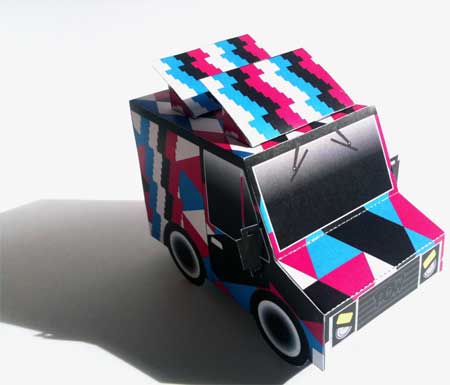 Taco Truck Paper Toy PHIL