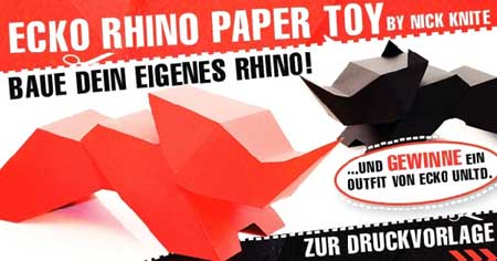 Ecko Rhino Papercraft