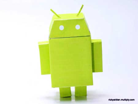 Google Android Paper Toy