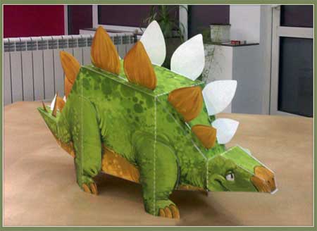 Metro Lekeland Papercraft Dino Stegosaurus