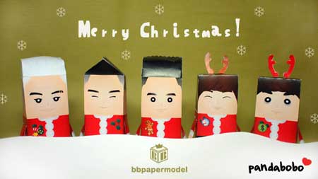 BIGBANG Christmas Papercraft