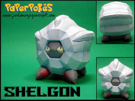 Pokemon Shelgon Papercraft