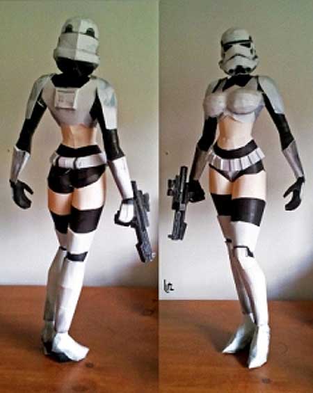 Star Wars Sexy Stormtrooper Papercraft