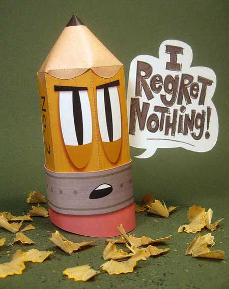 Stubby Pencil Paper Toy