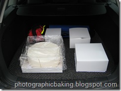 Cakes ready for transport