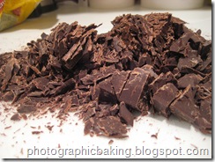 Chopped chocolate