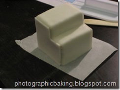 Fondant covered Tetris cargo Fondant covered Tetris cargo
